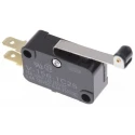 Omron Roller Lever Micro Switch, Tab Terminal, 15A, 250 V AC, SPDT, IP40 V-156-1C25