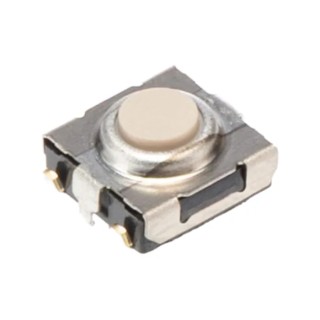 Omron IP67 Ivory Tactile Switch Button 1.1 mm SPST 50mA 24 V dc Through Hole B3SN-3112