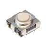 Omron IP67 Ivory Tactile Switch Button 1.1 mm SPST 50mA 24 V dc Through Hole B3SN-3112