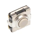 Omron IP67 Ivory Tactile Switch Button 1.1 mm SPST 50mA 24 V dc Through Hole B3SN-3112