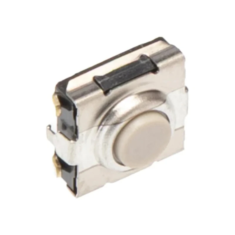 Omron IP67 Ivory Tactile Switch Button 1.1 mm SPST 50mA 24 V dc Through Hole B3SN-3112