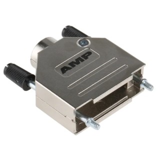 TE Connectivity ADK Series Zinc Straight D-Sub Backshell, 15 Way Strain Relief 1-1478762-5