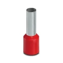 Phoenix Contact Insulated Crimp Bootlace Ferrule 8 AWG Wire Size, 12 mm Pin Length, 4.6 mm Pin Diameter, Red 3200551