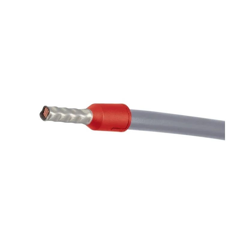 Phoenix Contact Insulated Crimp Bootlace Ferrule 8 AWG Wire Size, 12 mm Pin Length, 4.6 mm Pin Diameter, Red 3200551
