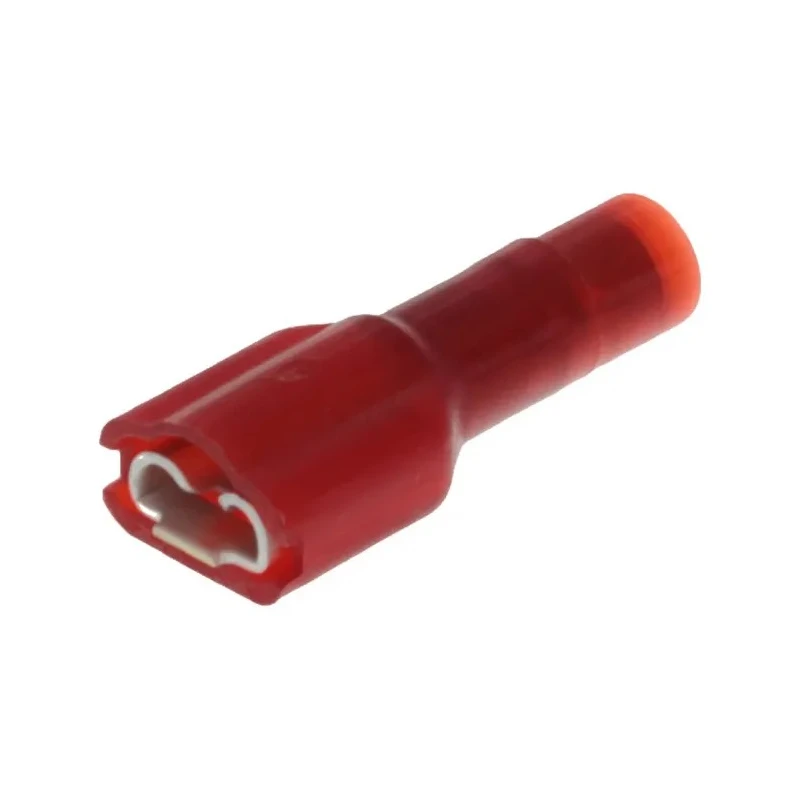 Molex Avikrimp Red Insulated Female Spade Connector, Crimp, 0.81 x 4.75 mm Tab Size 22 AWG to 18 AWG 19002-0009