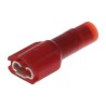 Molex Avikrimp Red Insulated Female Spade Connector, Crimp, 0.81 x 4.75 mm Tab Size 22 AWG to 18 AWG 19002-0009