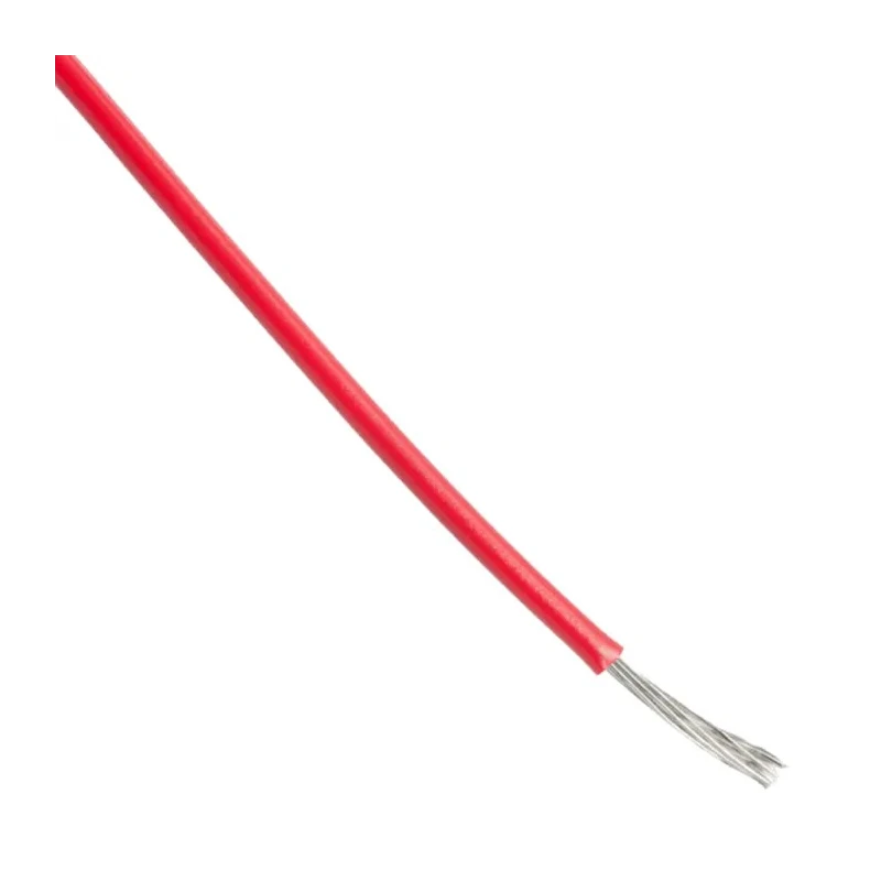 Alpha Wire H07Z-R Series Red Hook Up Wire, 22 AWG, 7 x 0.25 mm Core Strands, 30 m Length, Polyvinyl Chloride 7055 RD005