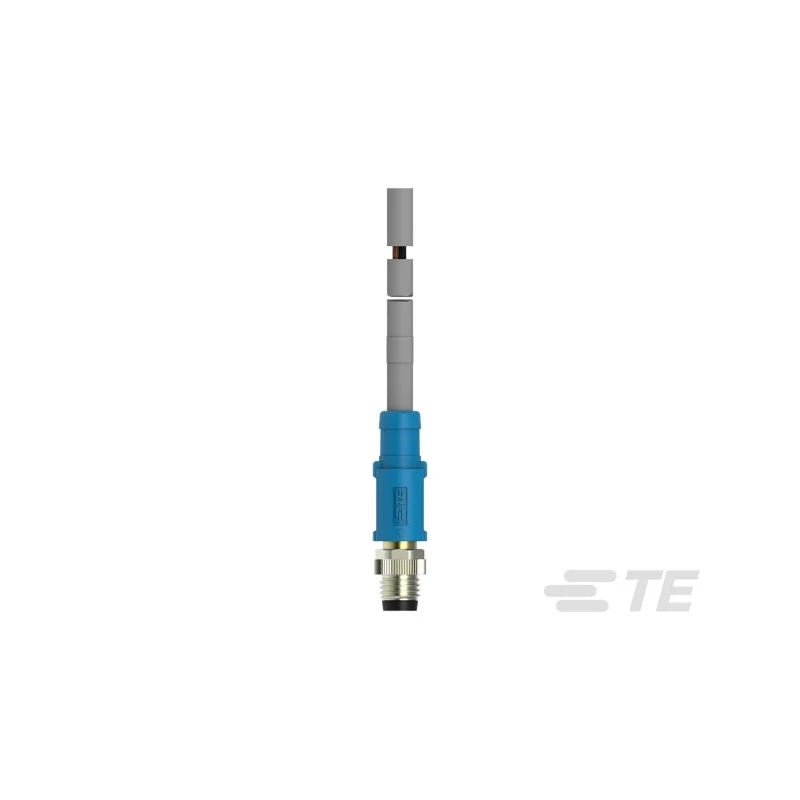 TE Connectivity Sensor Actuator Cable M8 Male Straight to 3 Way Unterminated Polyurethane Jacket 1m T4061120003-002