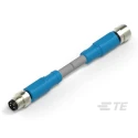TE Connectivity Male/Female 4 Way Straight to 4 Way Straight Sensor Actuator Cable 30V 5000mm T4062123004-005