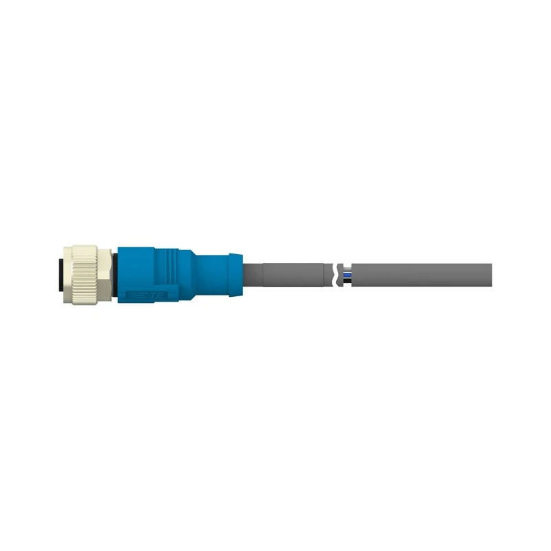 TE Connectivity Sensor Actuator Cable Female 5 Way Straight to Unterminated Free End Grey Nylon Jacket 3m T4161320005-004