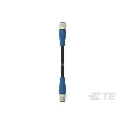 TE Connectivity Sensor Actuator Cable 5 m Polyurethane Jacket Black IP67 A Coding T4162113004-005