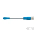 TE Connectivity Sensor Actuator Cable, Male 4 Way Right Angle to Female 4 Way Straight, Polyurethane Jacket T4052227004-001