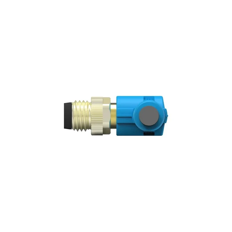 TE Connectivity Sensor Actuator Cable Male 4 Way M8 Right Angle to Unterminated Free End Polyurethane Jacket T4061220004-005