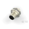 TE Connectivity Circular Connector 8 Contacts Rear Mount M12 Plug Male IP67 30V 2A T4140012081-000