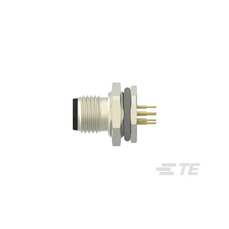 TE Connectivity Circular Connector 8 Contacts Rear Mount M12 Plug Male IP67 30V 2A T4140012081-000