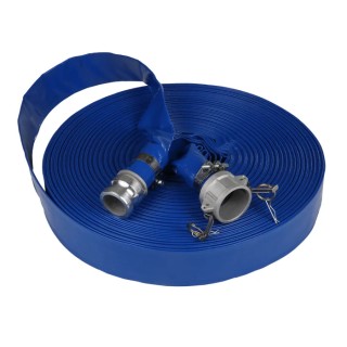 RS PRO Flat Roll-Up Hose with Coupling Male Female 3 Bar, 25 m Long 186-0547