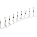TE Connectivity Commercial MATE-N-LOK Series Male Crimp Terminal, 20 AWG Min Crimp, 14 AWG Max, Tin Plating, Brass 61118-1