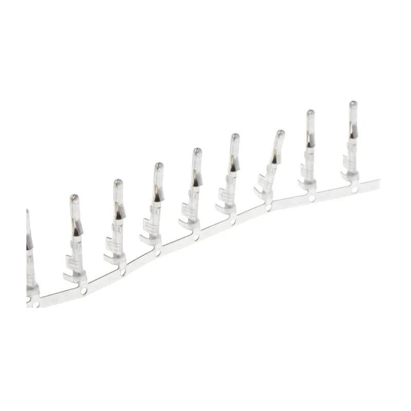 TE Connectivity Commercial MATE-N-LOK Series Male Crimp Terminal, 20 AWG Min Crimp, 14 AWG Max, Tin Plating, Brass 61118-1