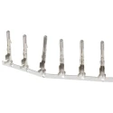 TE Connectivity Commercial MATE-N-LOK Series Male Crimp Terminal, 20 AWG Min Crimp, 14 AWG Max, Tin Plating, Brass 61118-1