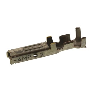 TE Connectivity Dynamic 3000 Series Female Crimp Terminal, 20 AWG Min Crimp, 16 AWG Max, 15A, Gold Plating, Copper 175196-2
