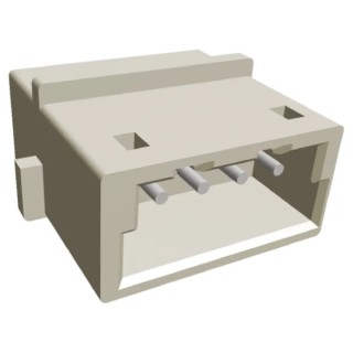 TE Connectivity AMP CT Male Connector Housing 2 mm Pitch 4 Way 1 Row Straight 292156-4