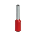 Phoenix Contact AI 1 -8 RD Insulated Ferrule, 8 mm Pin Length, 1.5 mm Pin Diameter, Red, Compatible with 18 AWG Wire 3200030