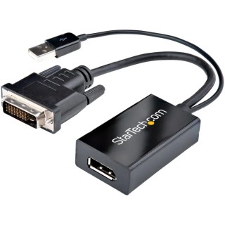StarTech.com 1 Port DVI-D to DisplayPort Adapter 254 mm Cable Length 1920 x 1200 Pixel Maximum Resolution DVI2DP2