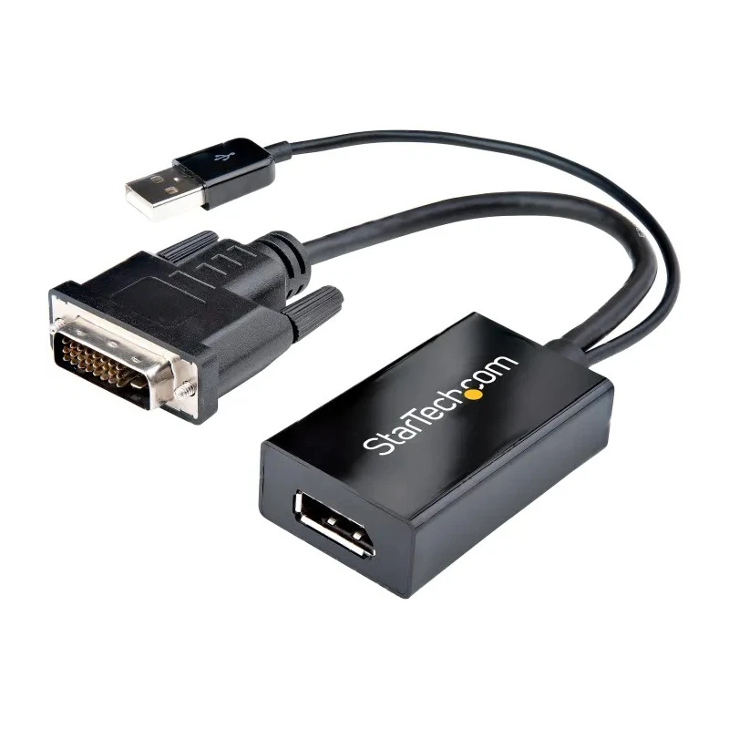 StarTech.com 1 Port DVI-D to DisplayPort Adapter 254 mm Cable Length 1920 x 1200 Pixel Maximum Resolution DVI2DP2