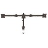 StarTech.com Black Desk Mount Monitor Arm with 8kg Maximum Load ARMTRIO