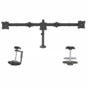 StarTech.com Black Desk Mount Monitor Arm with 8kg Maximum Load ARMTRIO