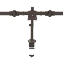 StarTech.com Black Desk Mount Monitor Arm with 8kg Maximum Load ARMTRIO