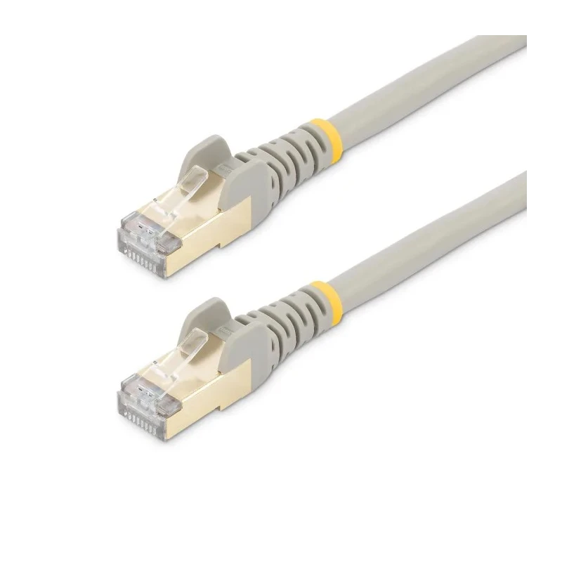 StarTech.com Shielded Screened Cat6a Ethernet Cable 2 m, Grey PVC Jacket, 10Gbit/s Cat6a 