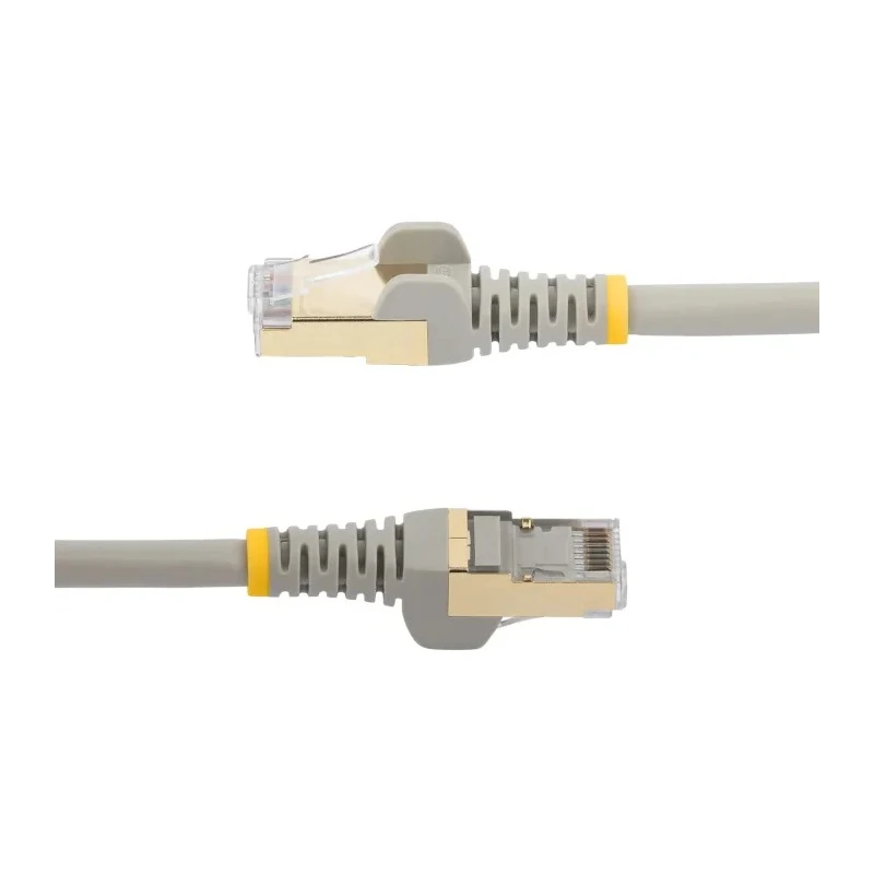 StarTech.com Shielded Screened Cat6a Ethernet Cable 2 m, Grey PVC Jacket, 10Gbit/s Cat6a 