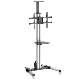 StarTech.com Portable TV Stand with Adjustable Extension Arm VESA 200x200 to 600x400 Load 40kg Height 2.14m STNDMTV70