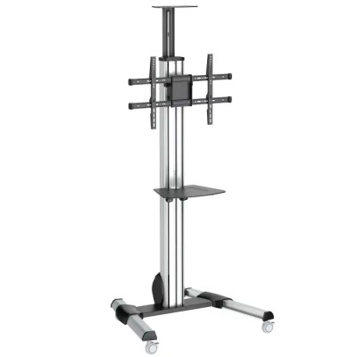 StarTech.com Portable TV Stand with Adjustable Extension Arm VESA 200x200 to 600x400 Load 40kg Height 2.14m STNDMTV70