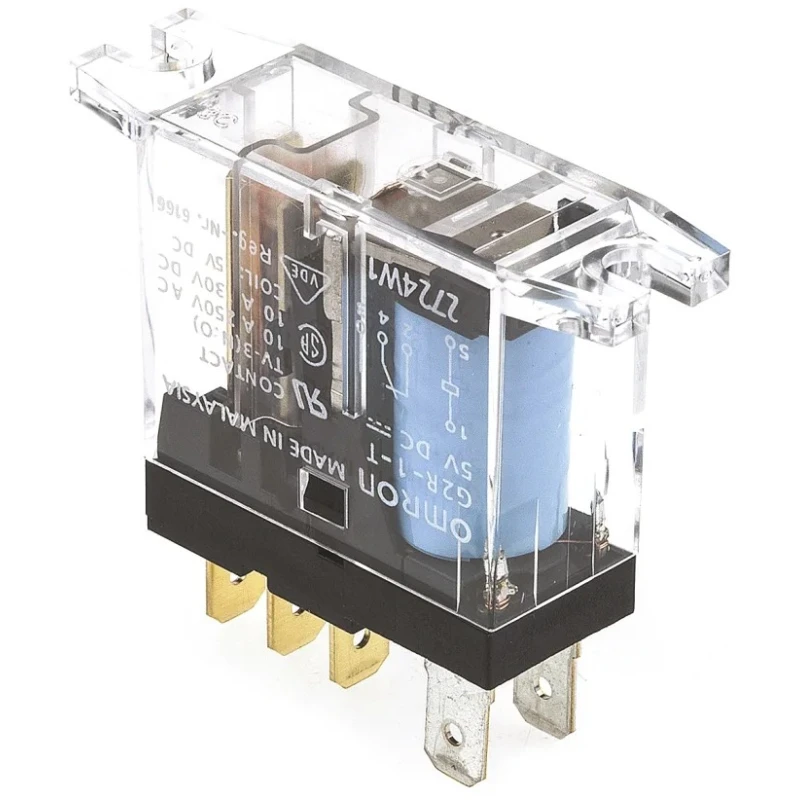 Omron Power Relay Panel Mount SPDT 5V DC Coil 10A Switching Current G2R-1-T DC5