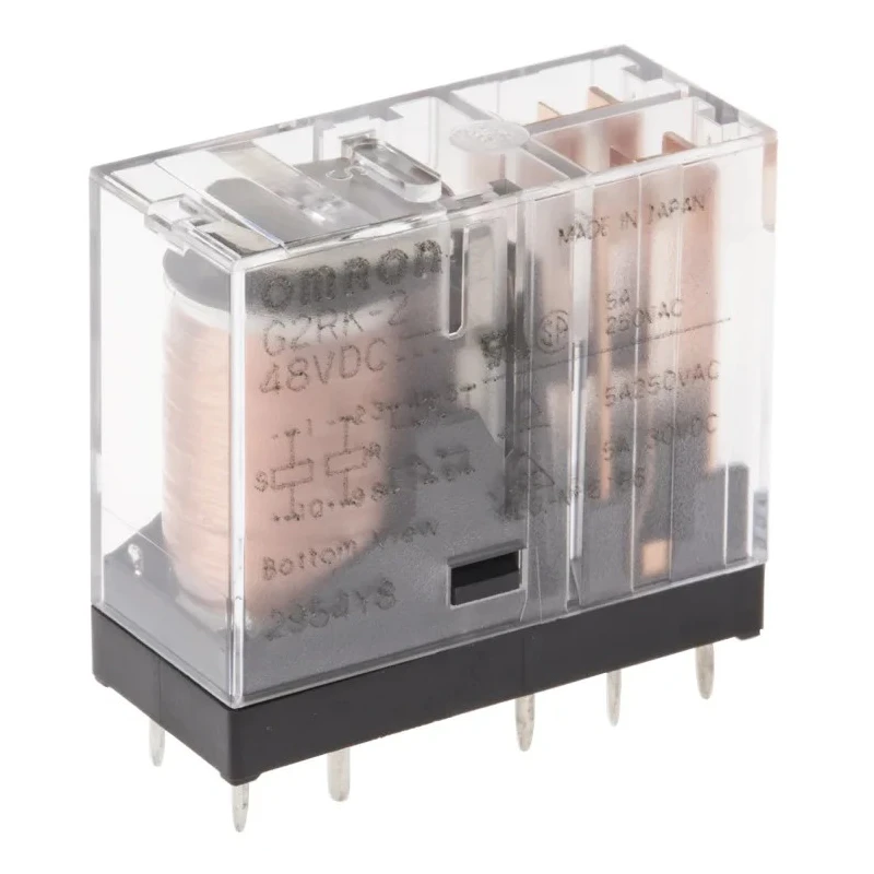 Omron PCB Power Relay, DPDT Contact Configuration, 48V DC Coil Voltage, 3A Switching Current G2RK-2 DC48