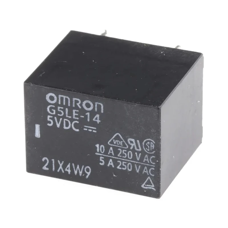 Omron PCB Power Relay 5V DC Coil 10A Switching Current 1 NO G5LE-14 DC5