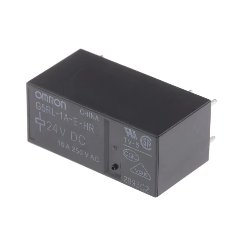 Omron PCB Power Relay 24V dc Coil 16A Switching Current SPST G5RL-1A-E-HR DC24