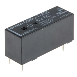Omron PCB Power Relay 5V dc Coil 10A Switching Current SPST G6RL-1-ASI DC5