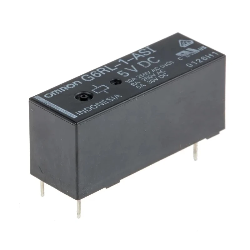 Omron PCB Power Relay 5V dc Coil 10A Switching Current SPST G6RL-1-ASI DC5