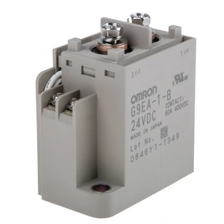 Omron Surface Power Relay 24V dc Coil 100A Switching Current SPST G9EA-1-B DC24