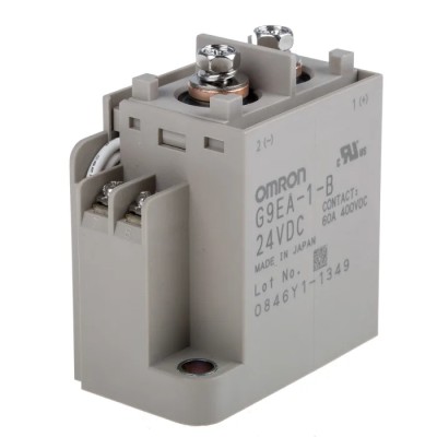 Omron Surface Power Relay 24V dc Coil 100A Switching Current SPST G9EA-1-B DC24