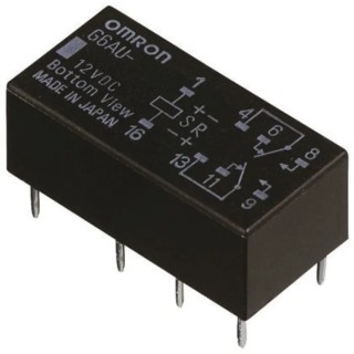 Omron PCB Signal Relay 24V DC Coil 2A DPDT Contact Configuration G6AU-274P 24DC