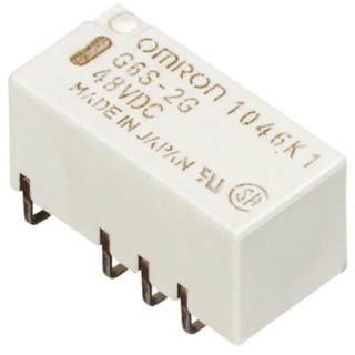 Omron Surface Signal Relay, 9V DC Coil, 2A Switching Current, DPDT Contact Configuration G6S-2G DC9