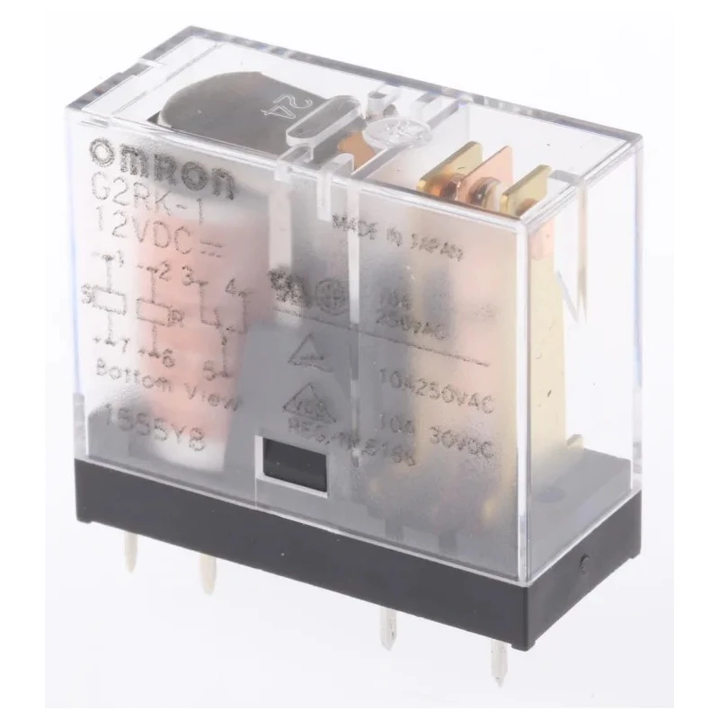 Omron PCB Power Relay 12V DC Coil, 5A Switching Current, SPDT Contact Configuration G2RK-1 DC12