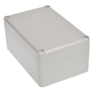 RS PRO Grey ABS Hermetically Sealed Electronic Enclosure IP65 IK09 54.6 mm x 78.4 mm x 118.2 mm 186-2255