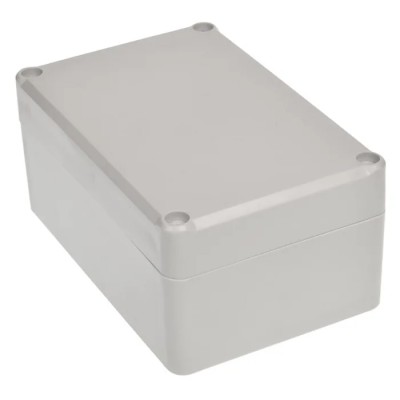 RS PRO Grey ABS Hermetically Sealed Electronic Enclosure IP65 IK09 54.6 mm x 78.4 mm x 118.2 mm 186-2255