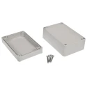 RS PRO Grey ABS Hermetically Sealed Electronic Enclosure IP65 IK09 54.6 mm x 78.4 mm x 118.2 mm 186-2255