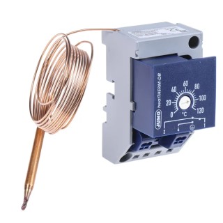Jumo Capillary Thermostat, 80°C Max Snap Action Switch, Automatic Reset 603070/0002-7-026-000-25-2000-40-10-00-00-000-00-6